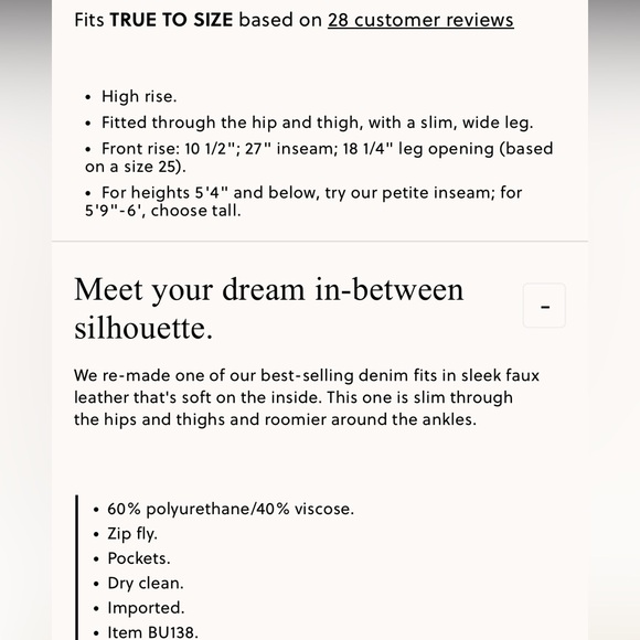 J.Crew Slim Wide-Leg Pant in Faux Leather - Picture 5 of 5